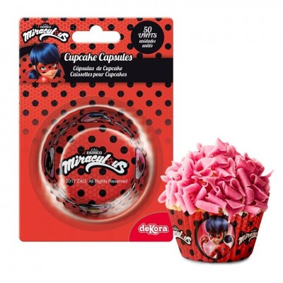 Dekora Capsulas Cupcakes Ladybug c/50