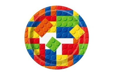 Pratos Lego 18 cm c/8
