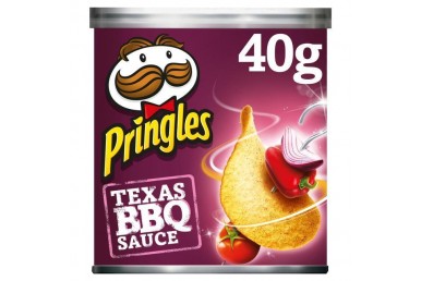 Pringles hot barbecue 40 gr caixa com 4