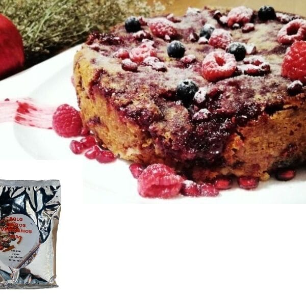 Cake Preparado Bolo Frutos Vermelhos 500gr