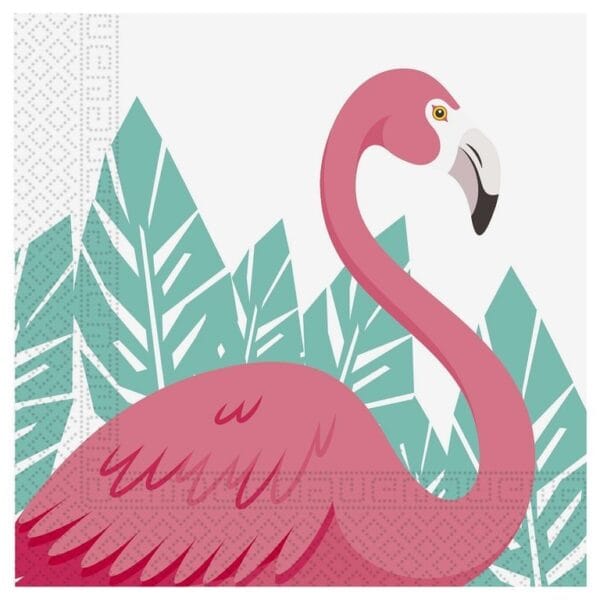 Guardanapos Flamingo 33x33cm c/20