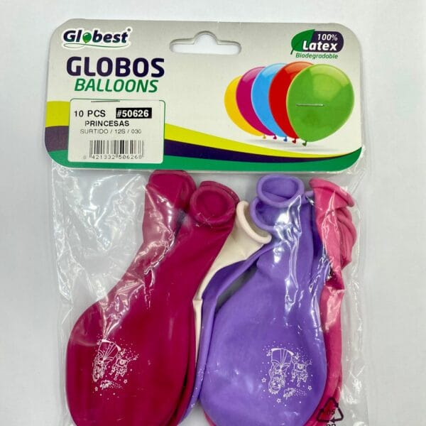 Balões Latex Globest Princesas 30cm c/10