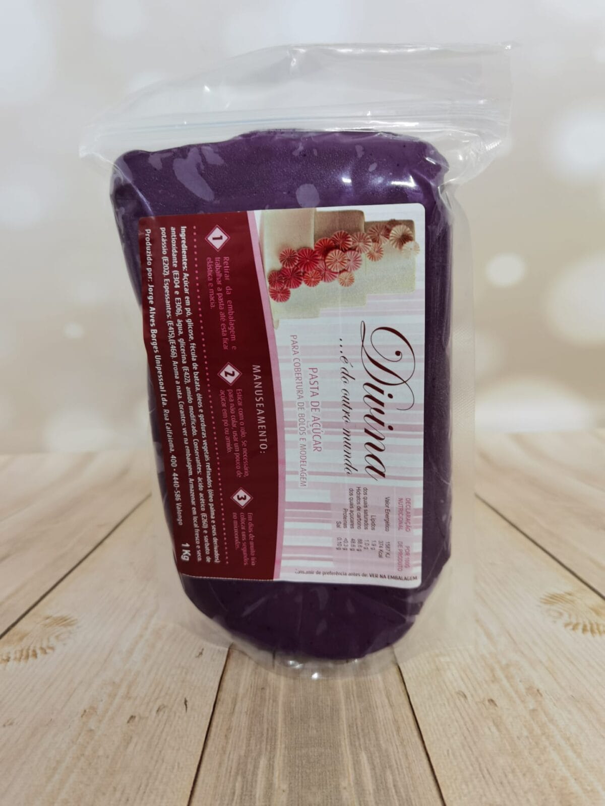 Pasta Açúcar Divina Kg Cor Roxo - Image 1