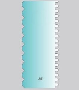 Alisador Acrilico Cristal 23x9cm A01