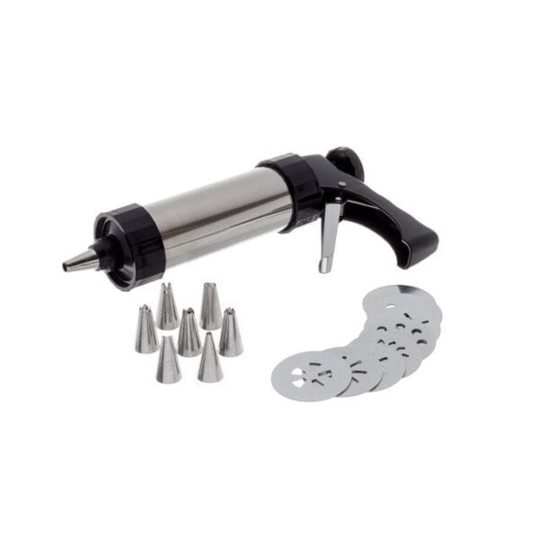 Seringa Pastelaria Inox c/8 Bicos + 8 Discos
