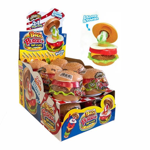 Chupas Big Burguer Dip & Lick c/12