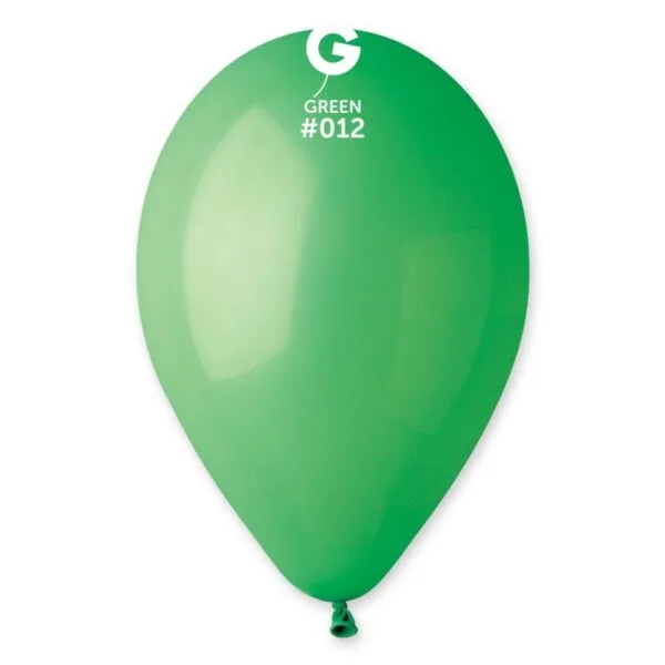Balões Latex #012 Verde 12” Gemar c/100