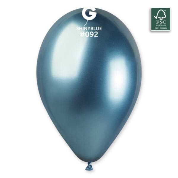 Balões Latex #092 Shiny Blue 13'' Gemar c/50