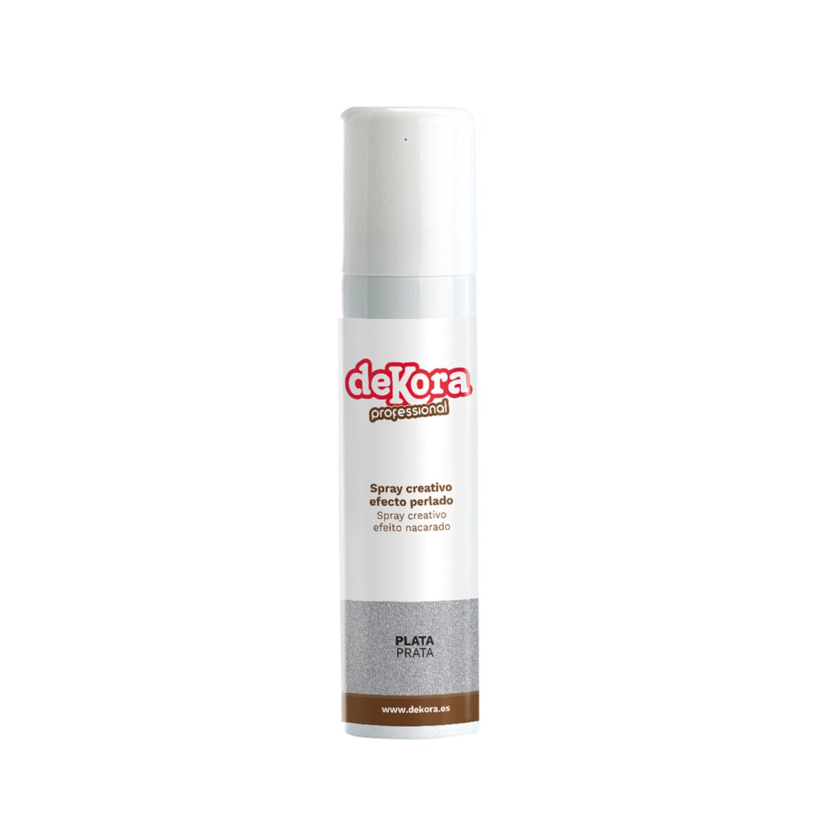 Spray Efeito Nacarado Prata 100ml Dekora - Image 1
