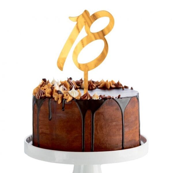Topo Bolo Acrílico 18 Anos
