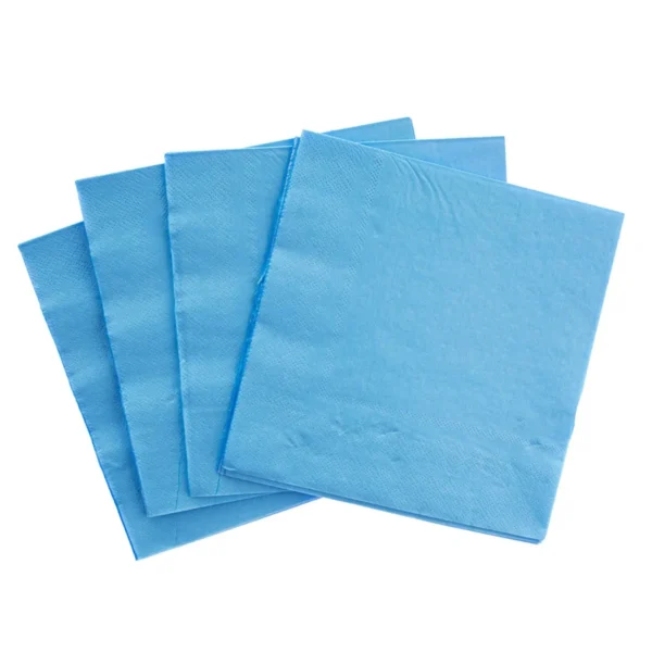 Guardanapos Papel Azul 30x30cm c/16