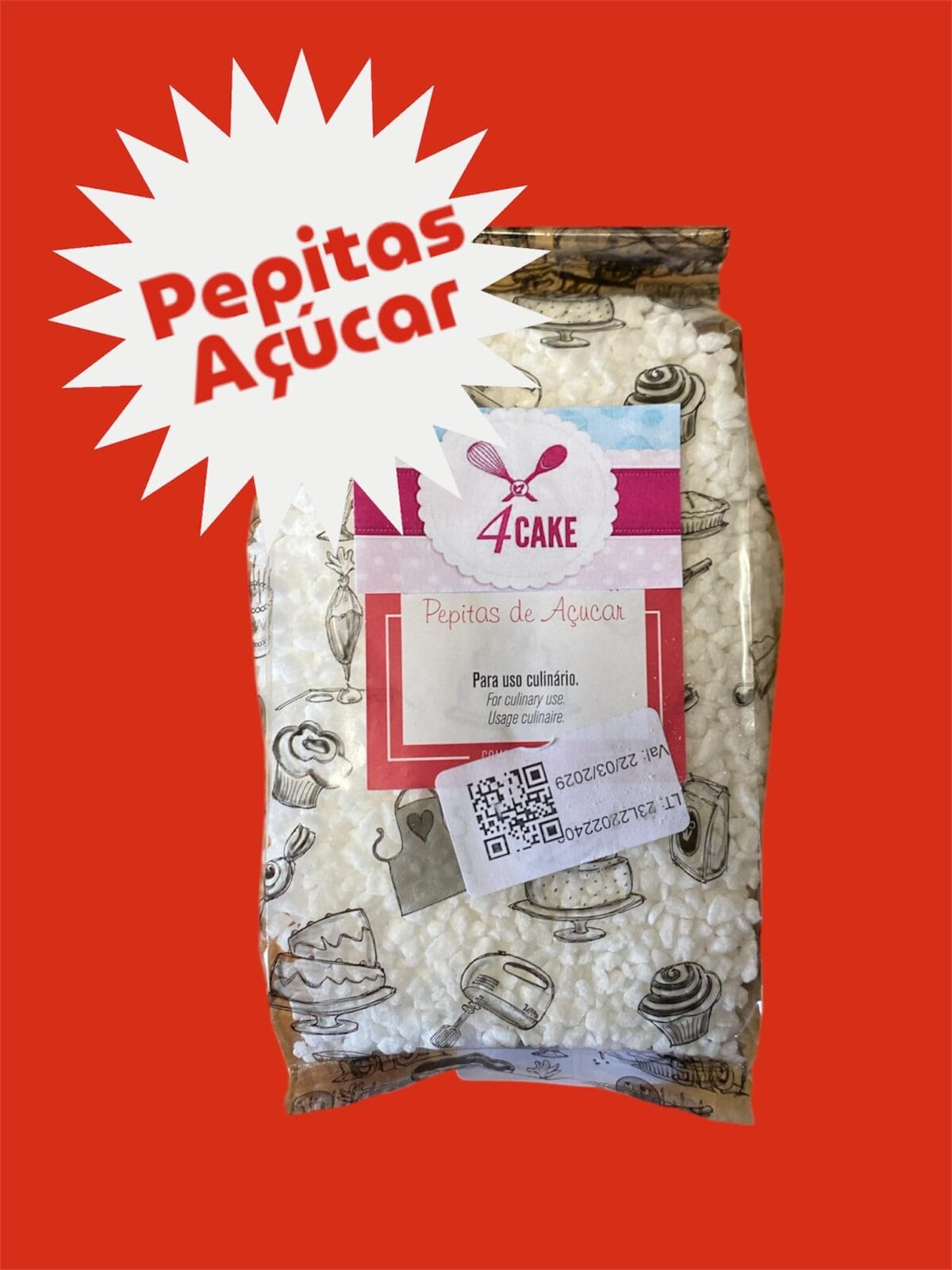 Cake Pepitas de Açúcar 250gr - Image 1
