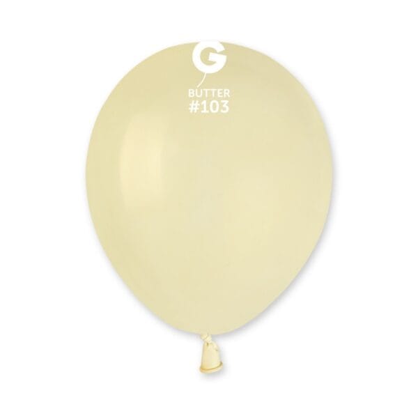 Balões Latex #103 Butter 5” Gemar c/100