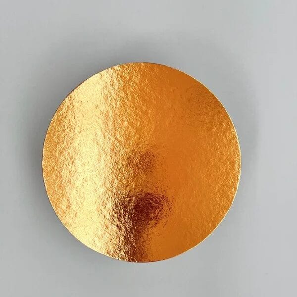 Disco Liso Ouro / Preto Redondo 14,5cm