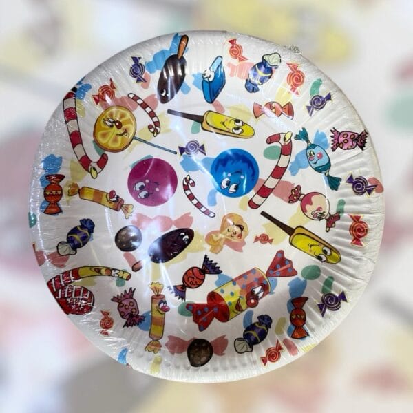 Pratos de Papel Sweet Party 23cm c/8