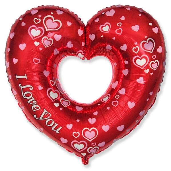 Balão Foil Coração I Love You 24''