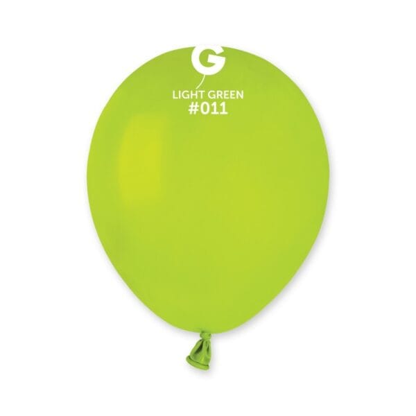 Balões Latex #011 Verde Claro 5'' Gemar c/100