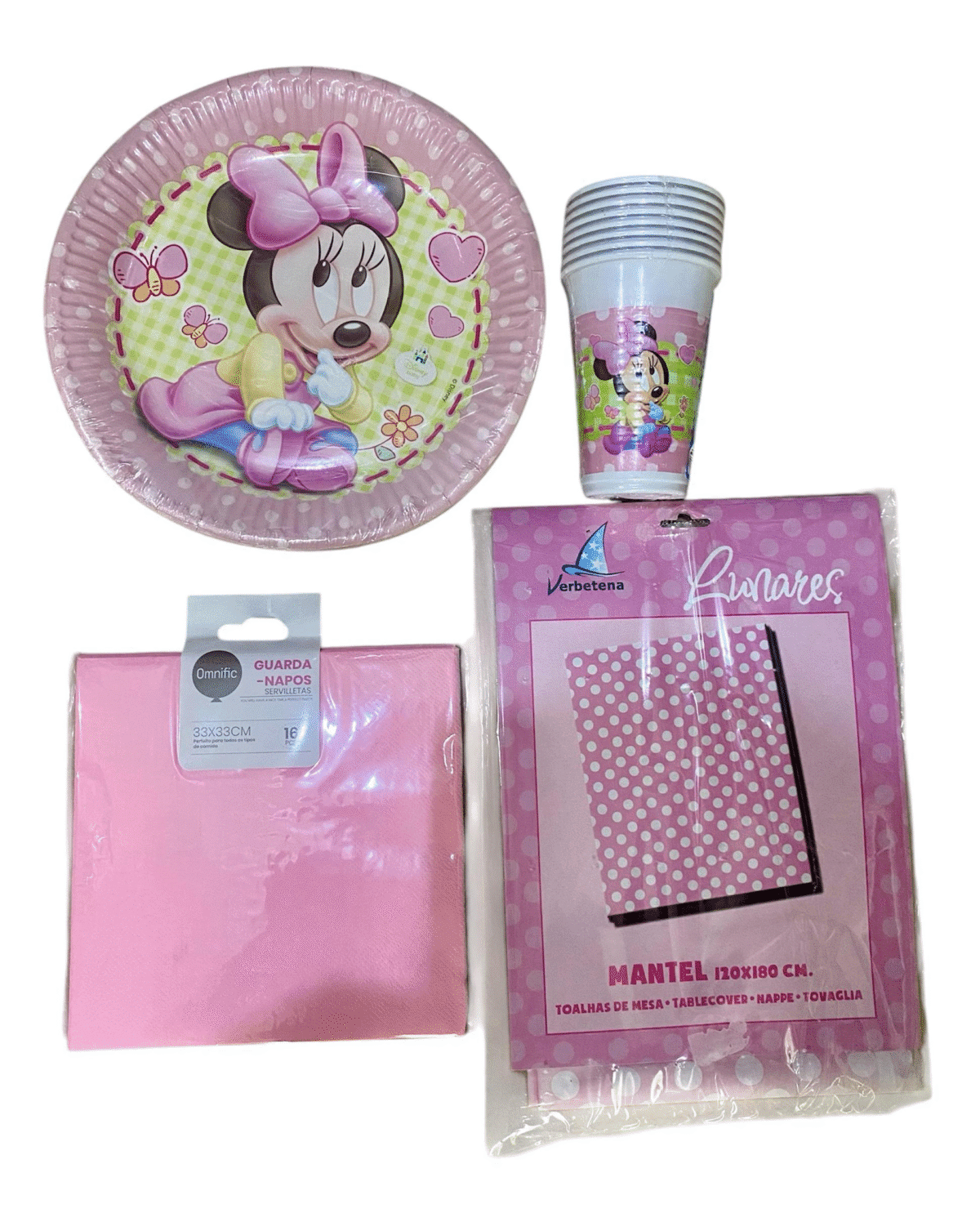 Kit Festa Aniversário Minnie Bebé - Image 1