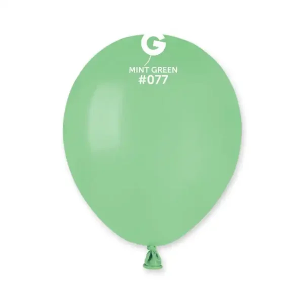Balões Latex #077 Verde Menta 5” Gemar c/100