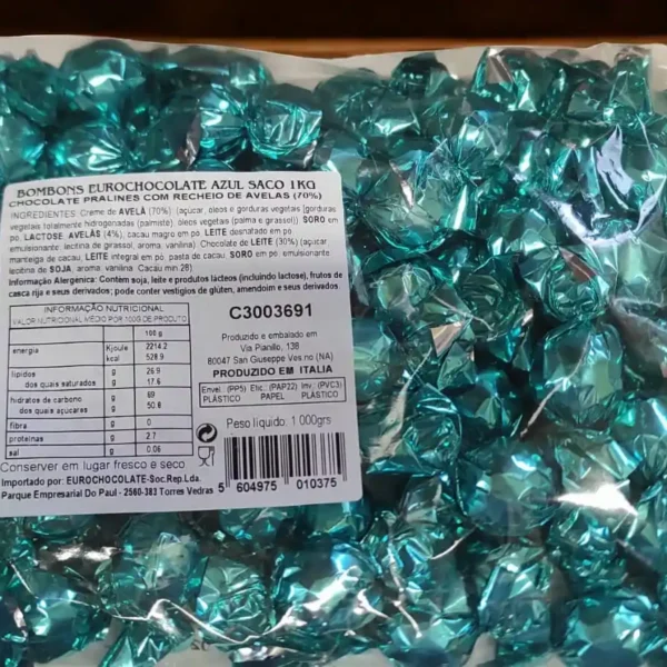 Bombons Azuis EuroChocolate kg