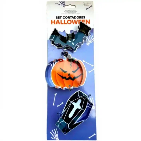 Conj 3 Cortadores Halloween