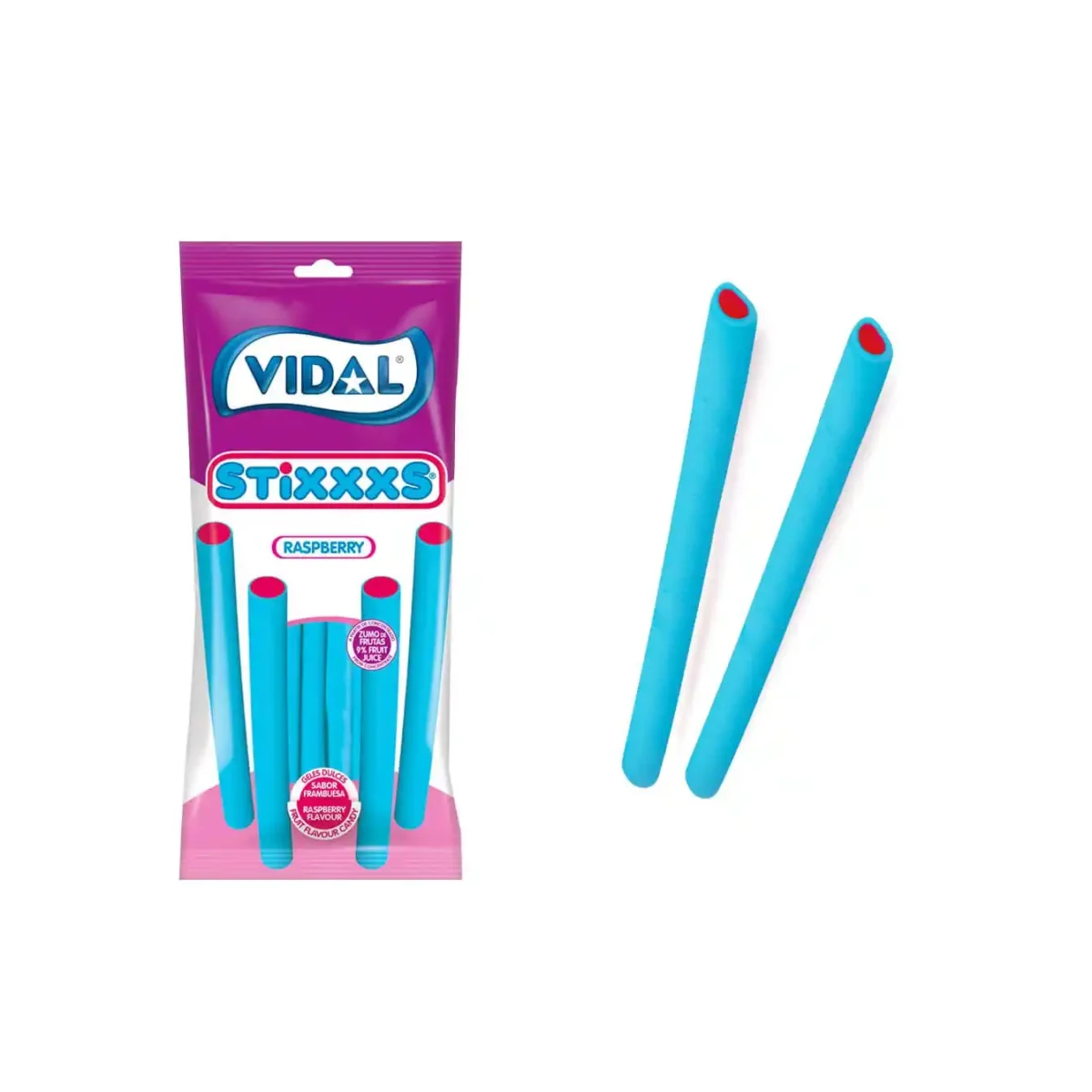 Vidal Saquetas Paus Framboesa Stixx 90gr c/14 - Image 1