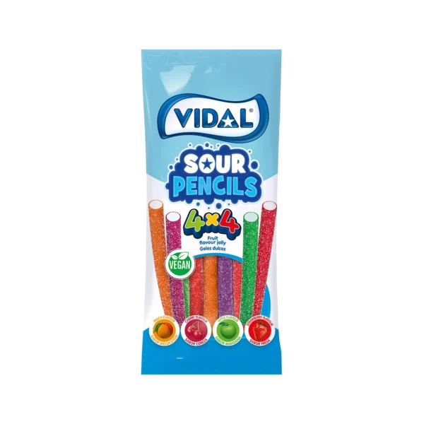 Vidal Saquetas Sour Pencils 14x90gr